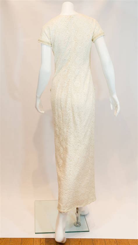 chanel dress white lace